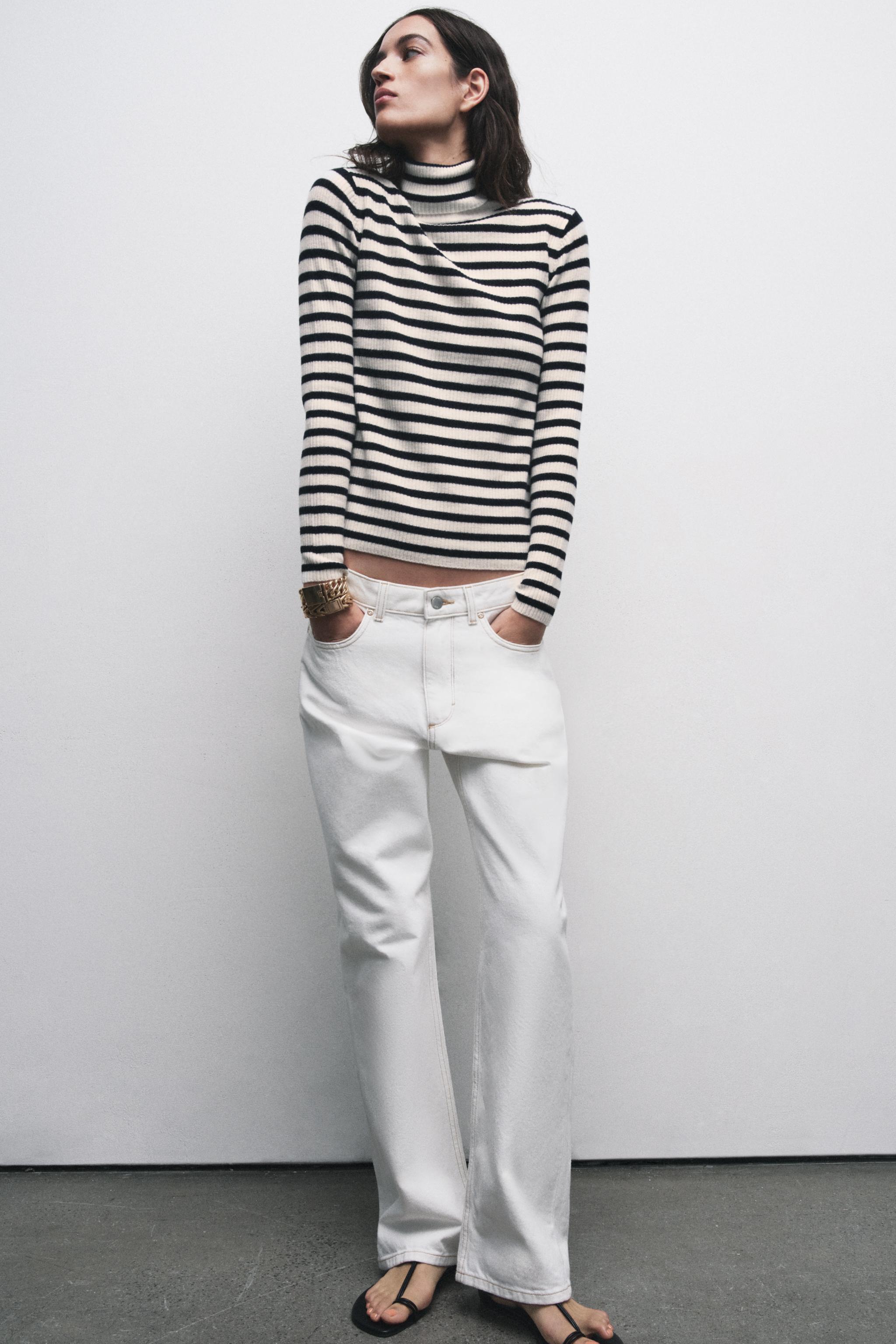 PULL EN MAILLE À RAYURES EXTRAS DOUCES